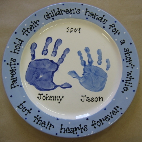 baby footprint ceramic