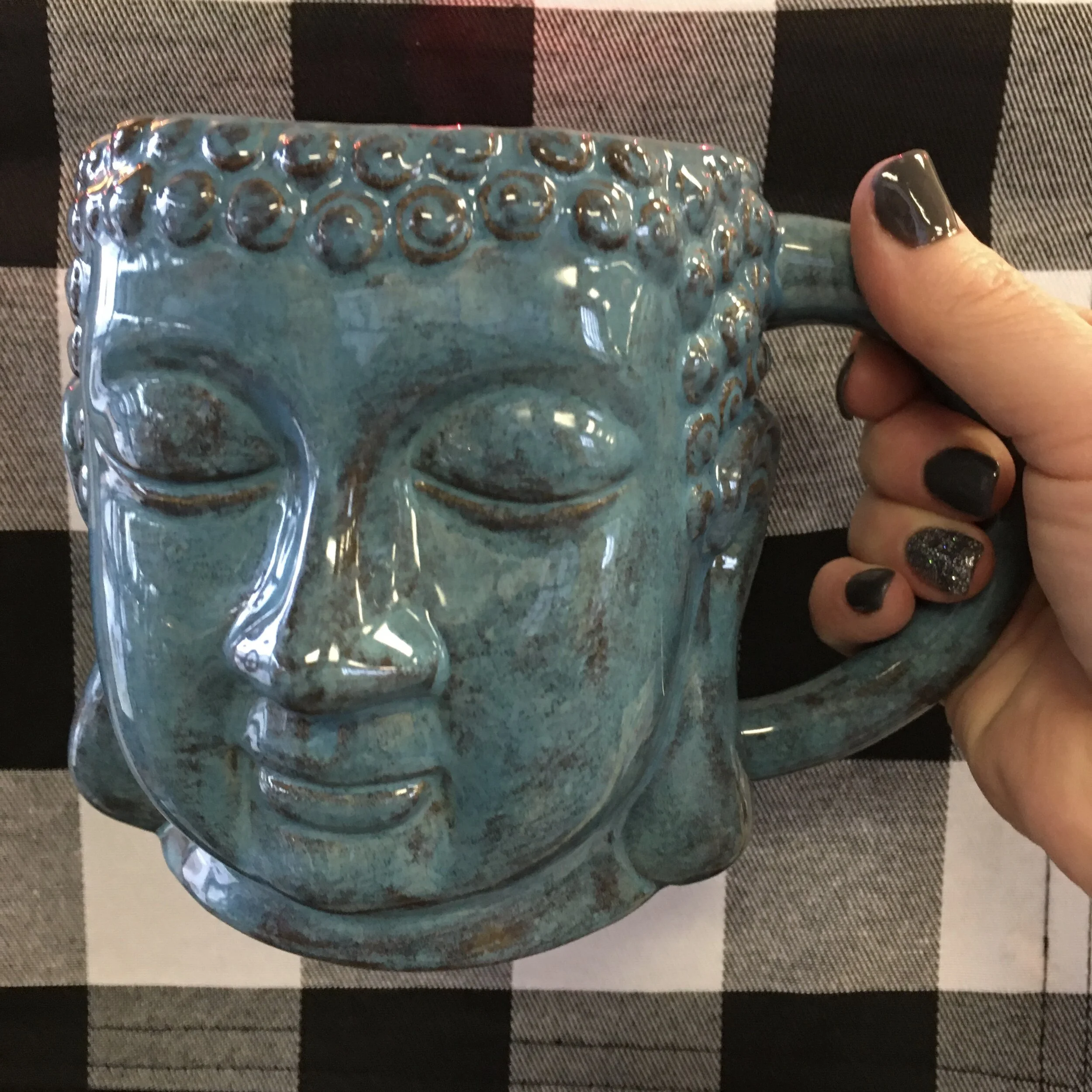 Paint Your Own Buddha Mug  The Pottery Piazza