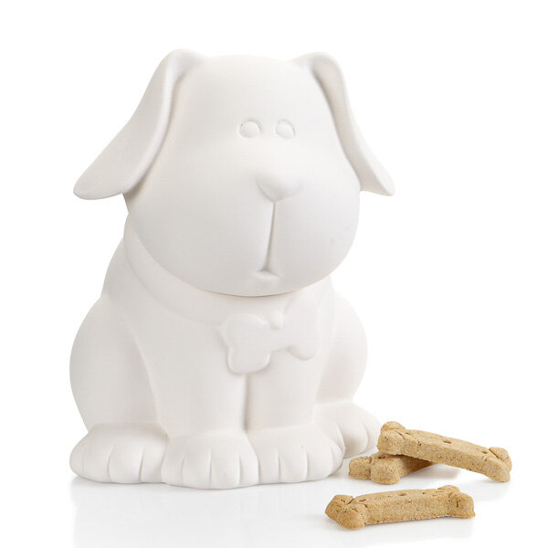 Paint Your Own Doggy Treat Jar — The Pottery Piazza