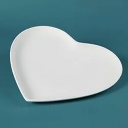 Paint Your Own Large Heart Plate