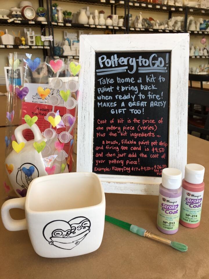 Pottery To Go - Take It Home and Paint It — The Pottery Piazza