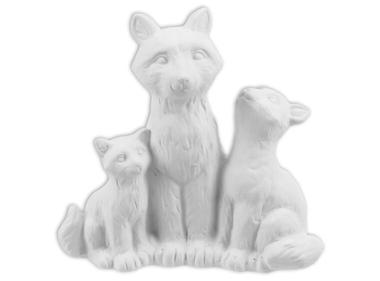 Paint Your Own Fox Family