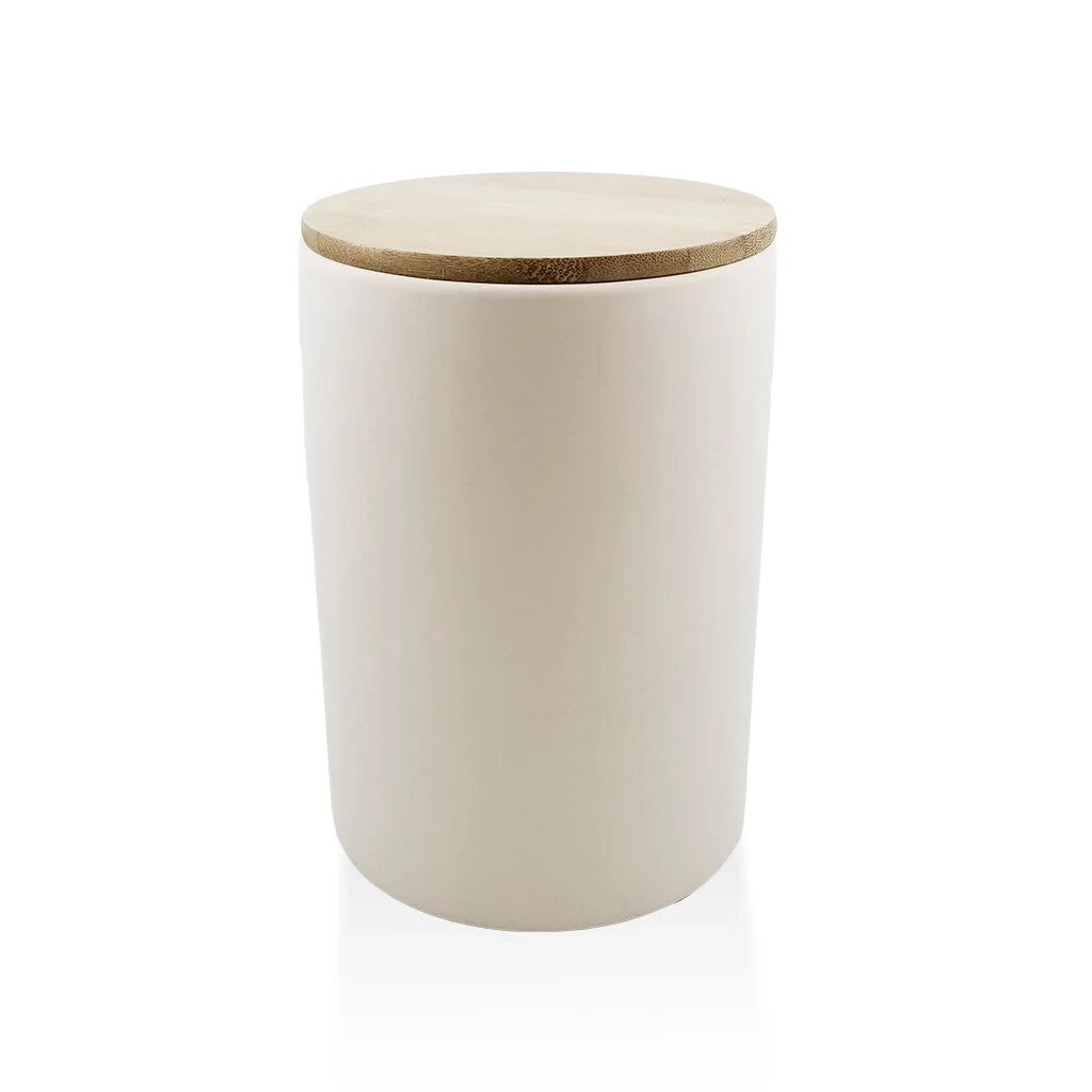 Paint Your Own Canister with Bamboo Lid