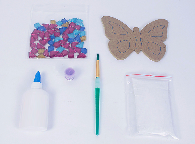 DIY Mosaic Craft Kit, Mosaic Butterfly Kit, Mosaical Designs 