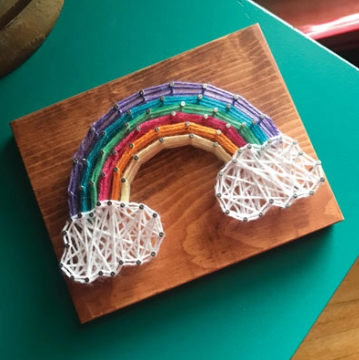 Creativity at Home Box Kit | DIY Rainbow Mini String Art Kit — The Pottery  Piazza