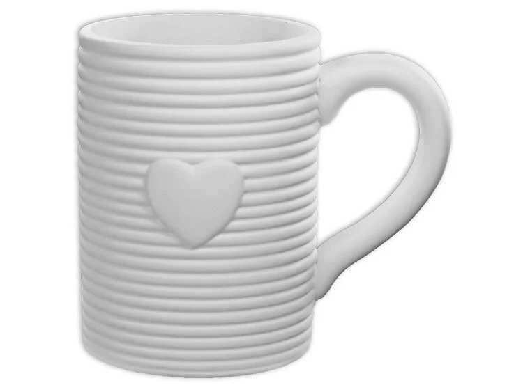 Paint Your Own Artisan Heart Mug
