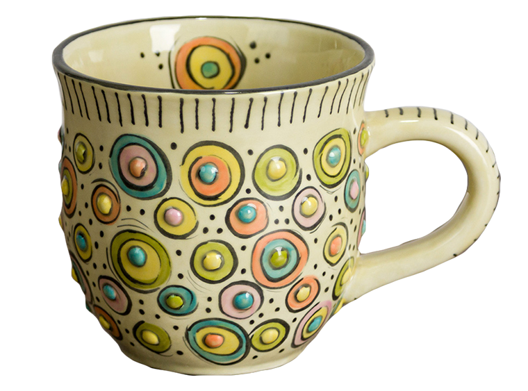 You Brighten My World Ceramic Travel Mug 18 oz – Painted Peace