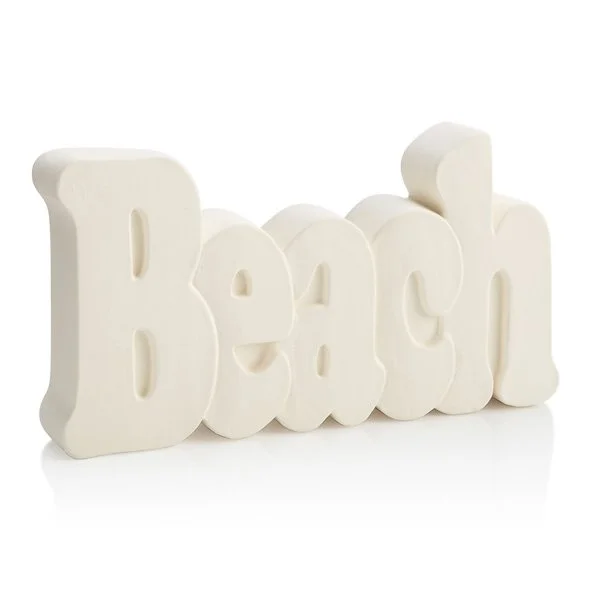 Paint Your Own Beach Word Plaque