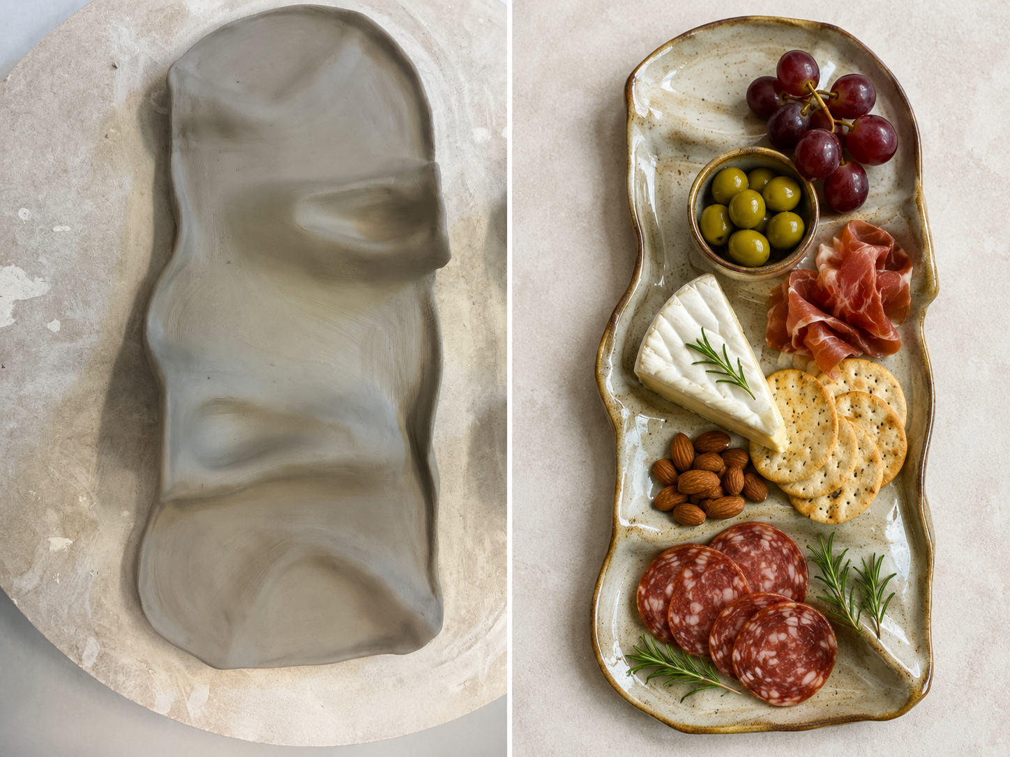 Organic Charcuterie Board | Clay Hand-Building Class | Thursday, July 16th | 7-9pm