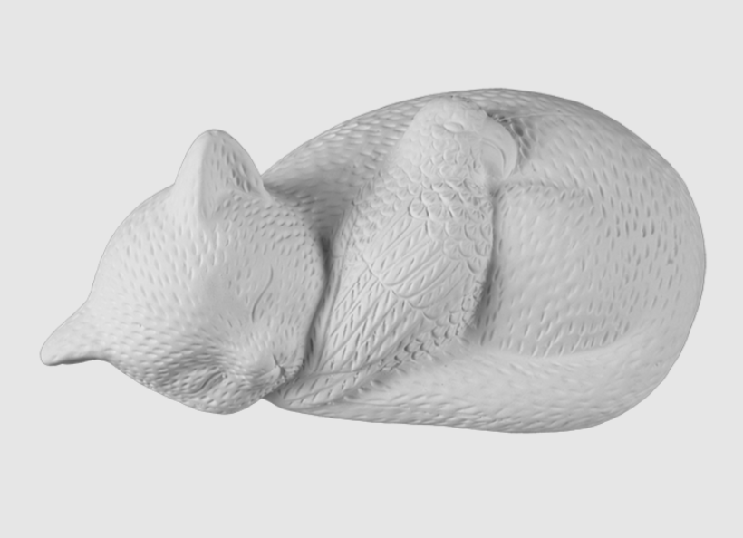 Paint Your Own Cat and Bird Besties Figurine