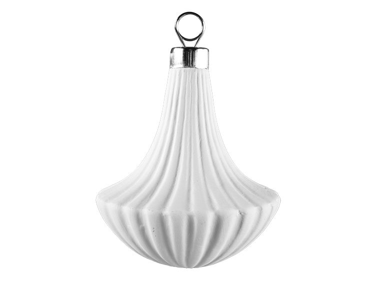 Paint Your Own Convex Flourish Ornament