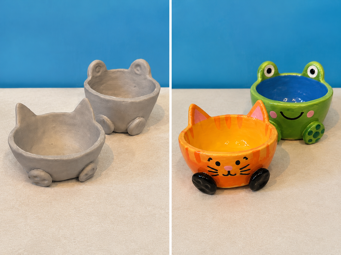 Animal Snack Bowls | Kids Clay Hand-Building Class | Tuesday, July 28th | 2-4pm