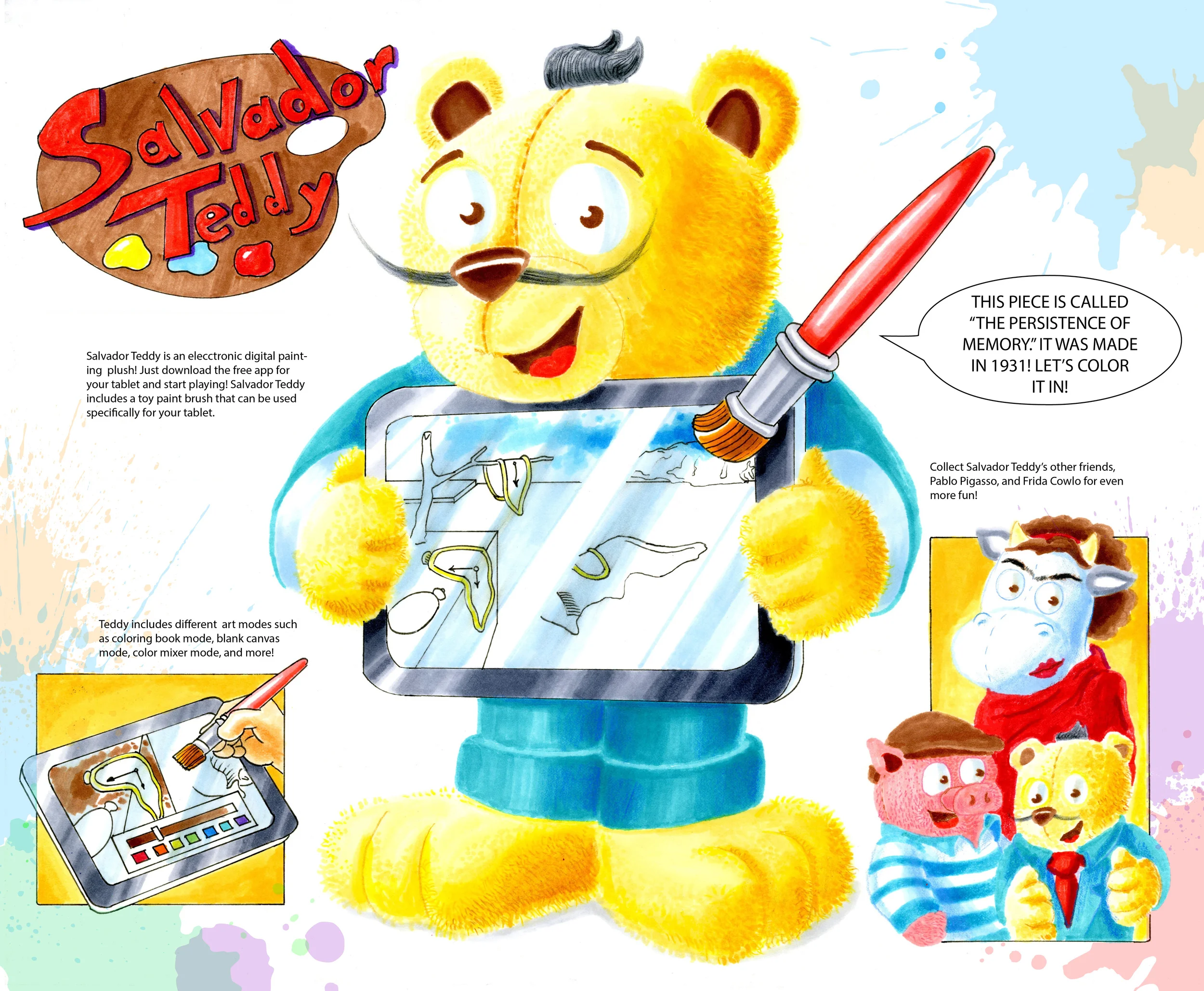 Salvador Teddy Electronic Plush