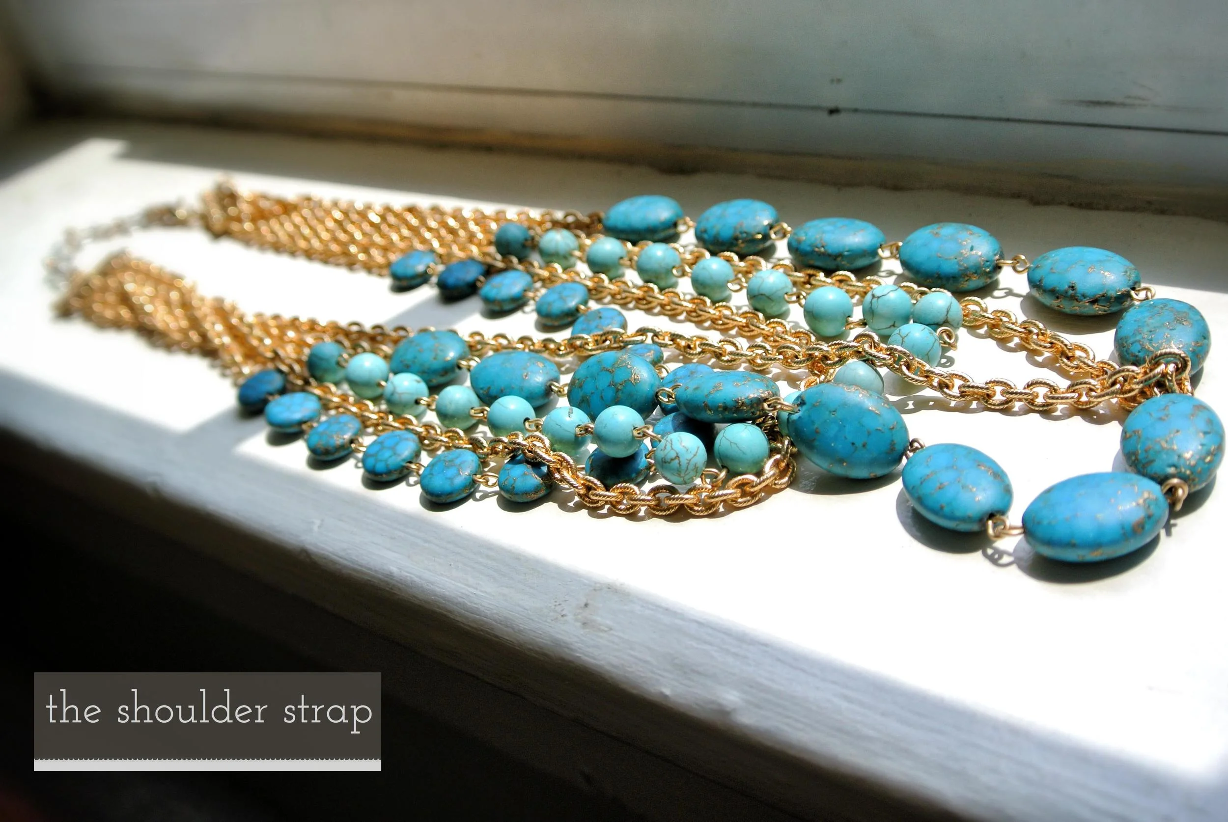 Rachel Reinhardt Gold & Turquoise Bib Necklace