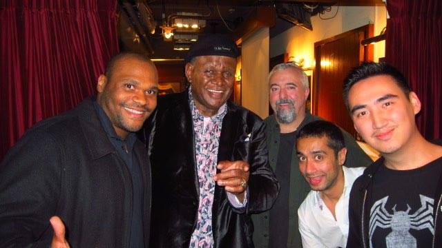 With the legendary George Wallace. An entire family of NFL players, the comic probably chose the best path.