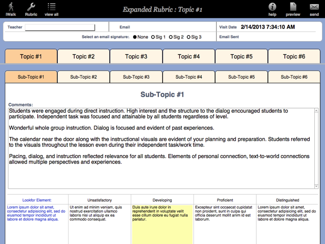 Expanded Rubric is a 6 topic, 6 sub-topic, 10 element rubric that provides you with a 360 element based rubric tool. A perfect solution for school evaluation rubrics.