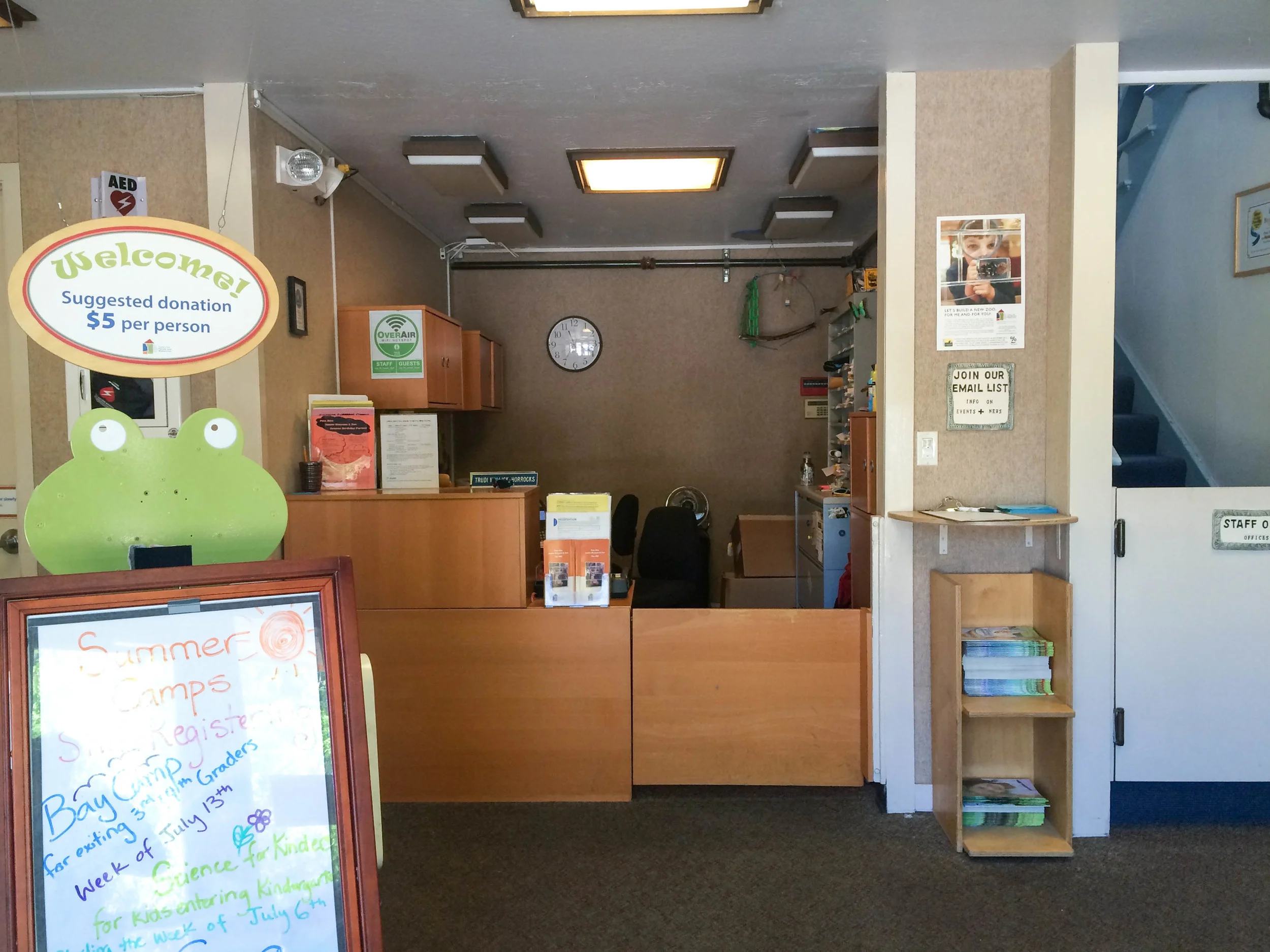 before - palo alto junior museum and zoo lobby makeover