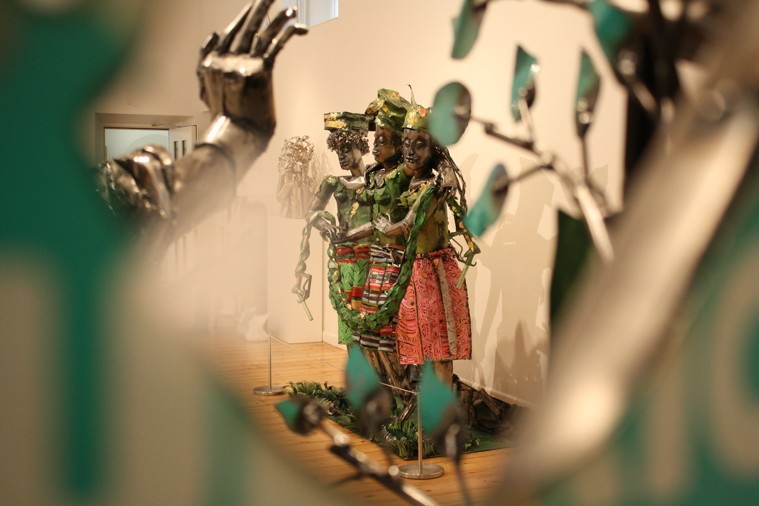 Europe Supported by Africa and America (as seen through Blind Love and Grace ) by Sokari Douglas Camp
