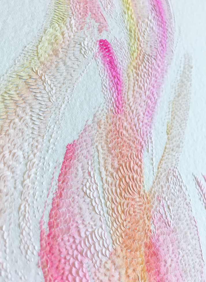 Knife Drawing (detail) © Lucha Rodriguez