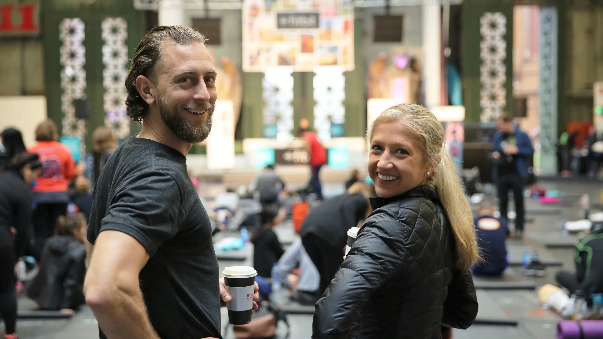 Jeremy Falk and Caroline Jordan are the Fitbit Local ambassadors in San Francisco. 