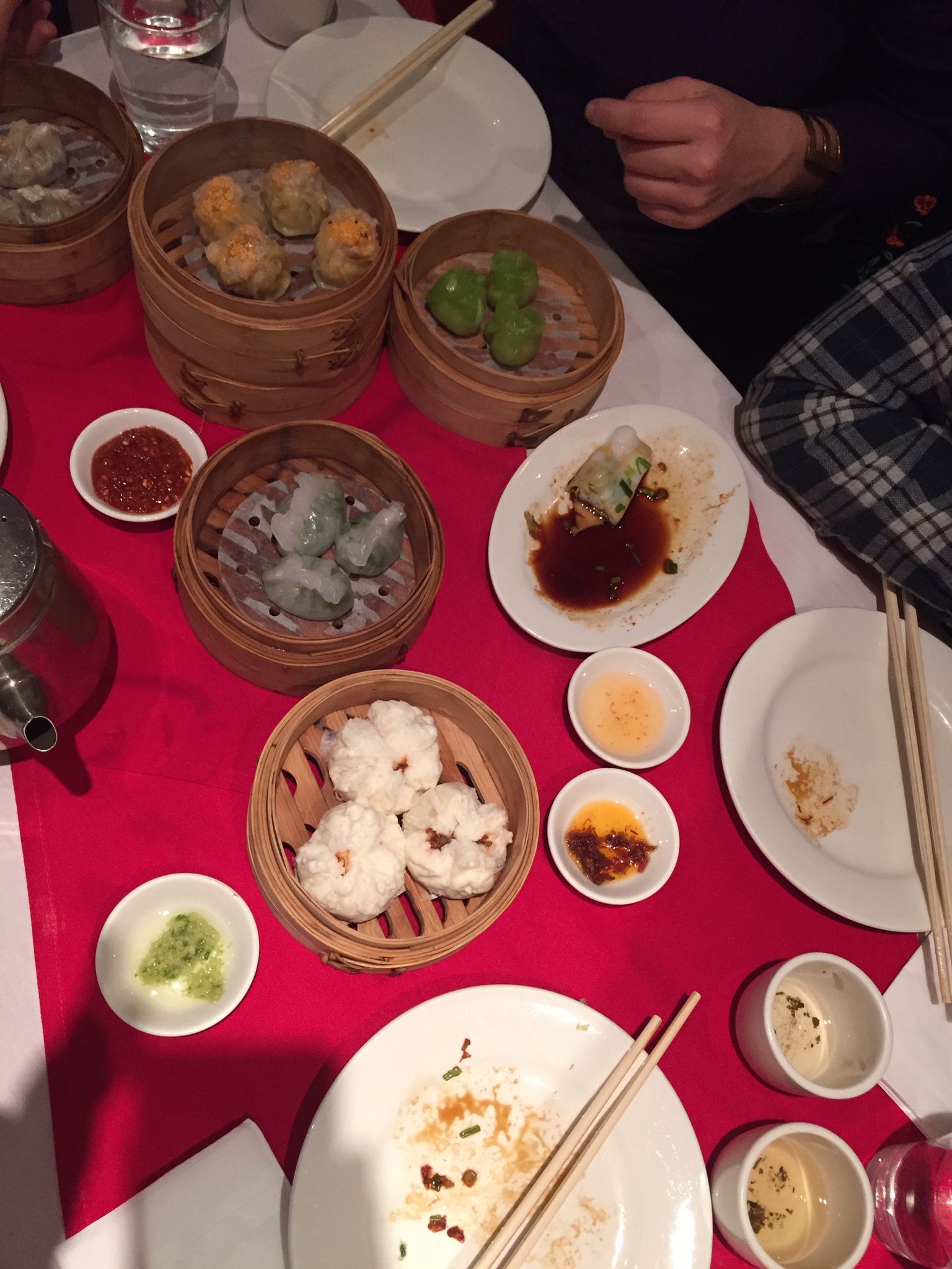 An assortment of chinese dumplings at Dim Sum Go Go.