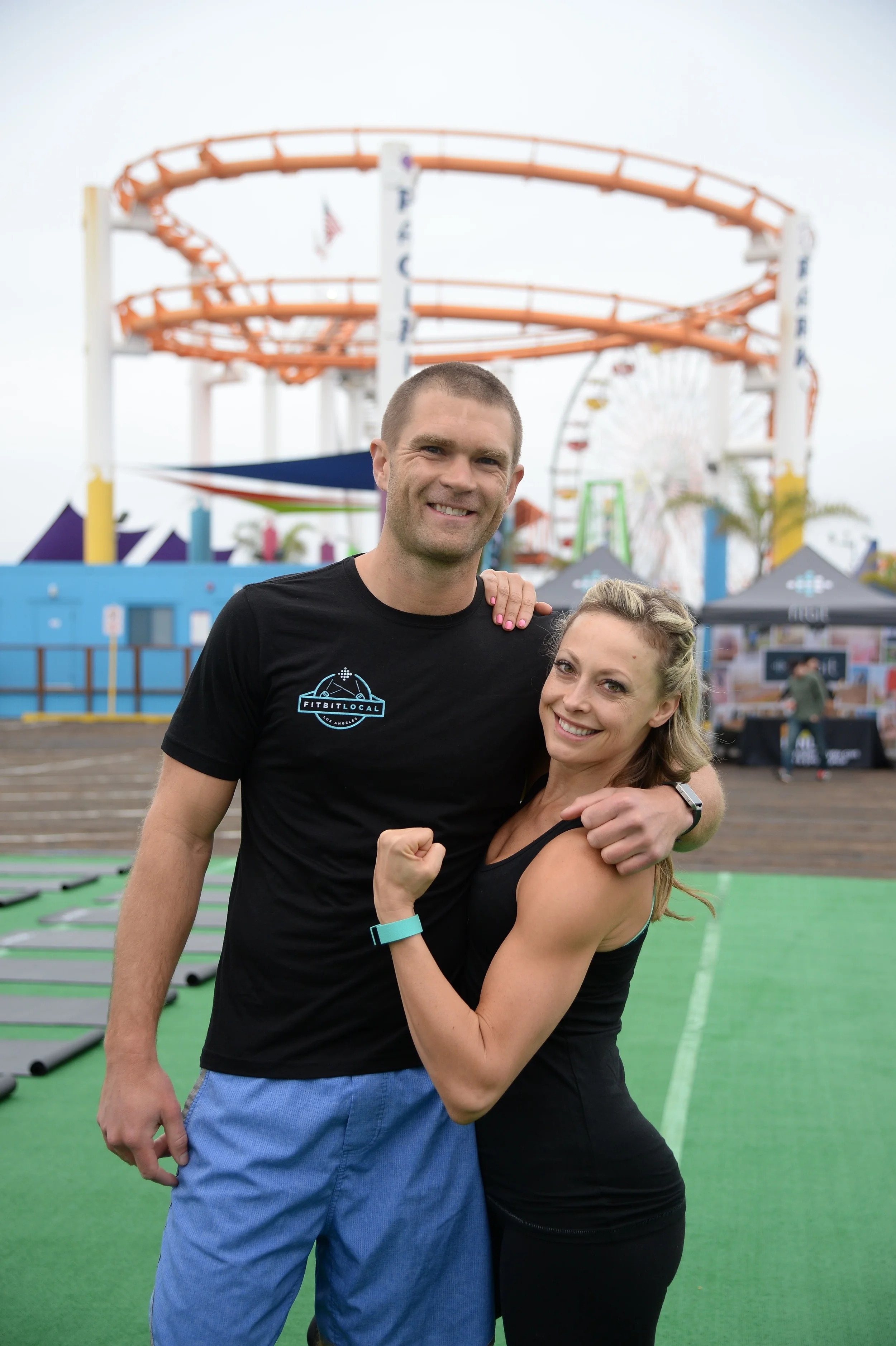 Fitbit Los Angeles ambassadors, Todd McCullough and Elise Joan.