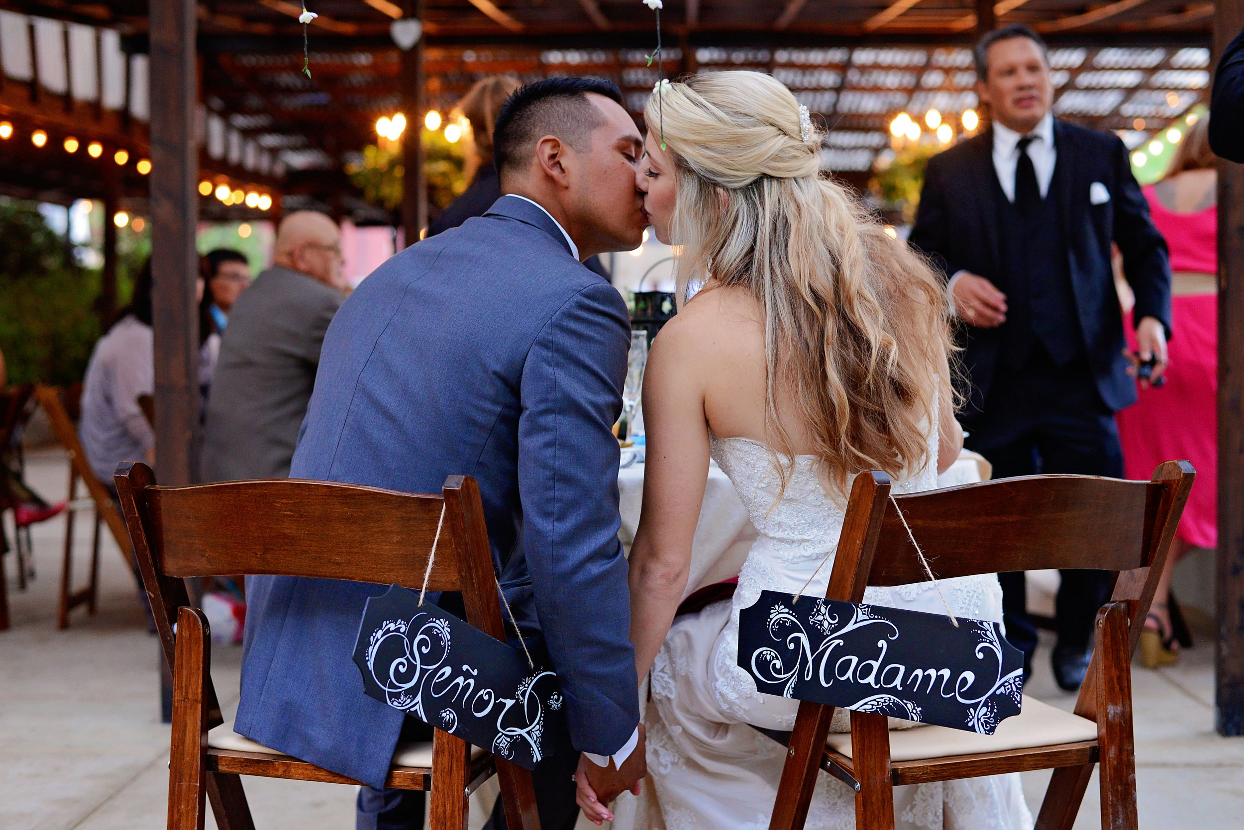 Just the two of us ... the sweetheart table only has room for two!