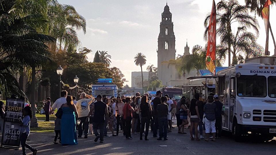 Food Truck Friday's at Balboa Park will happen throughout summer until September 2nd. 