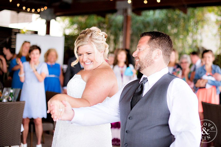 Patrick and Kristen danced to Ray LaMontagne's "You Are the Best Thing" for their first dance. 