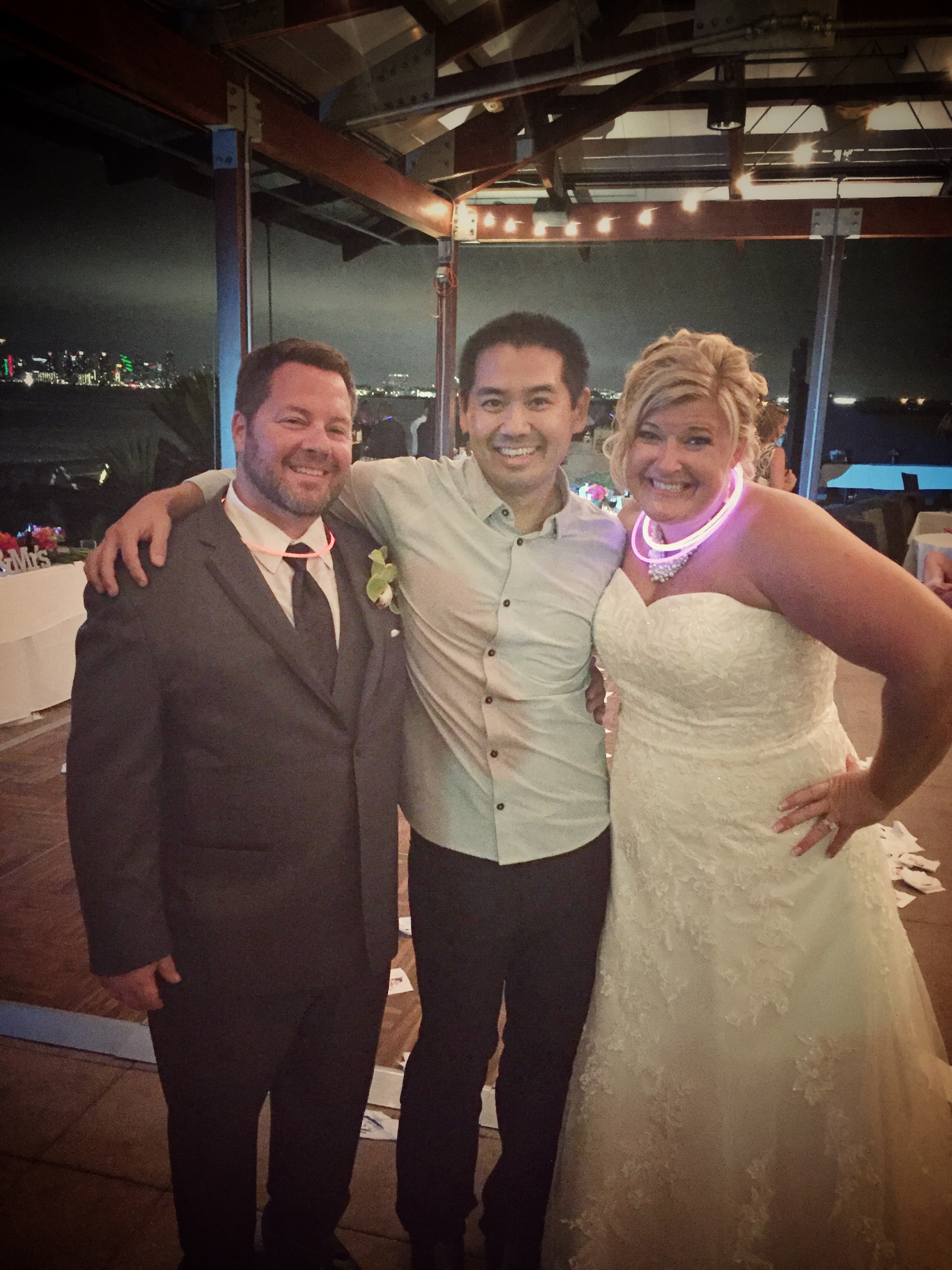 San Diego DJ, Justin Kanoya, with the Ereno's at the Bali Hai.