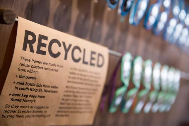 In-store recycling message