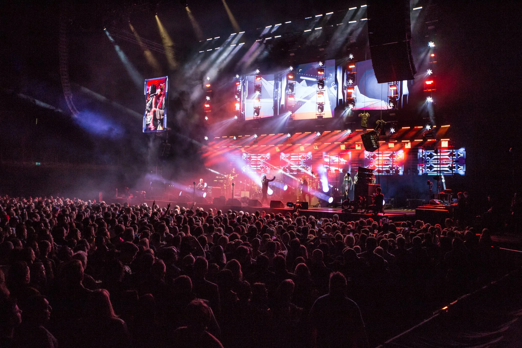 I spent all night on the corner of the stage there.