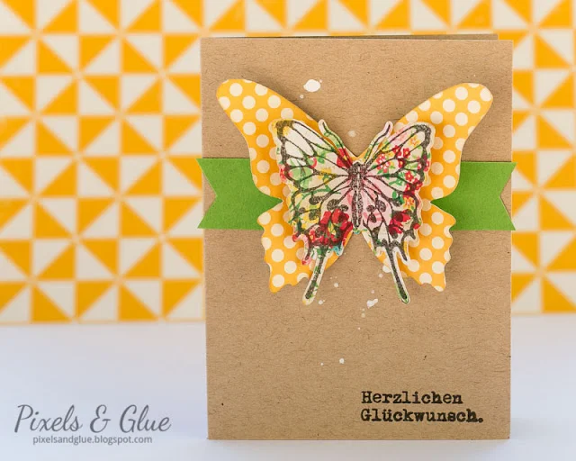 Bold Handmade Birthday Card