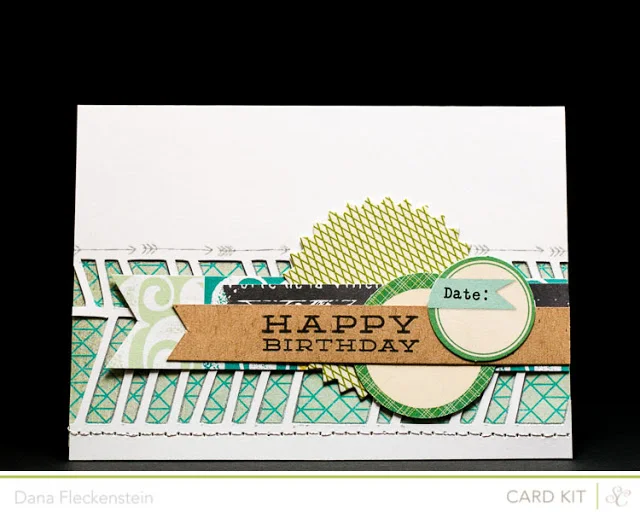 Crooked Chevron Birthday Card