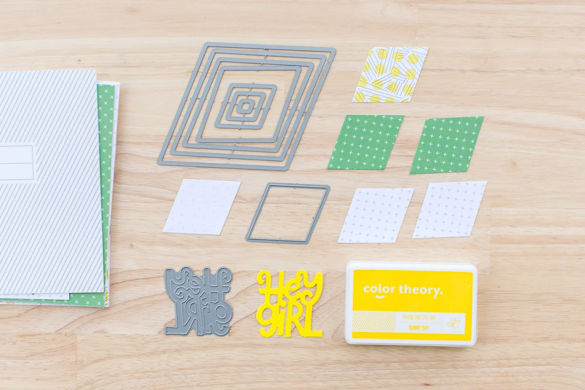 Pixels Glue Two Craft Dies Three Ways