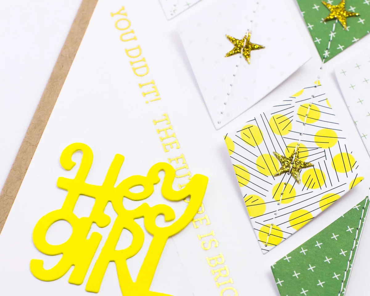Two craft dies, three ways. Step by step tutorial by @pixnglue