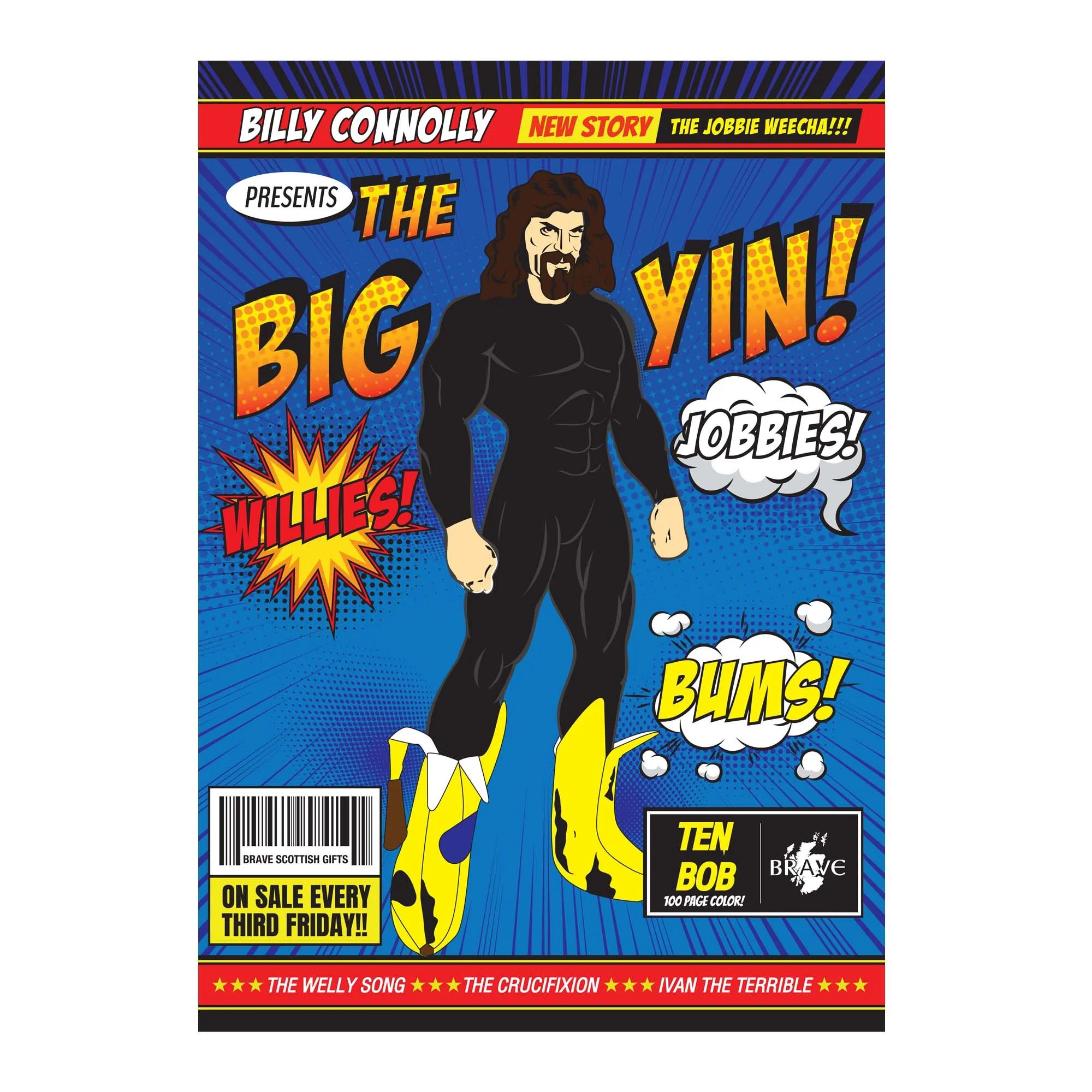Billy Connolly Superhero Card