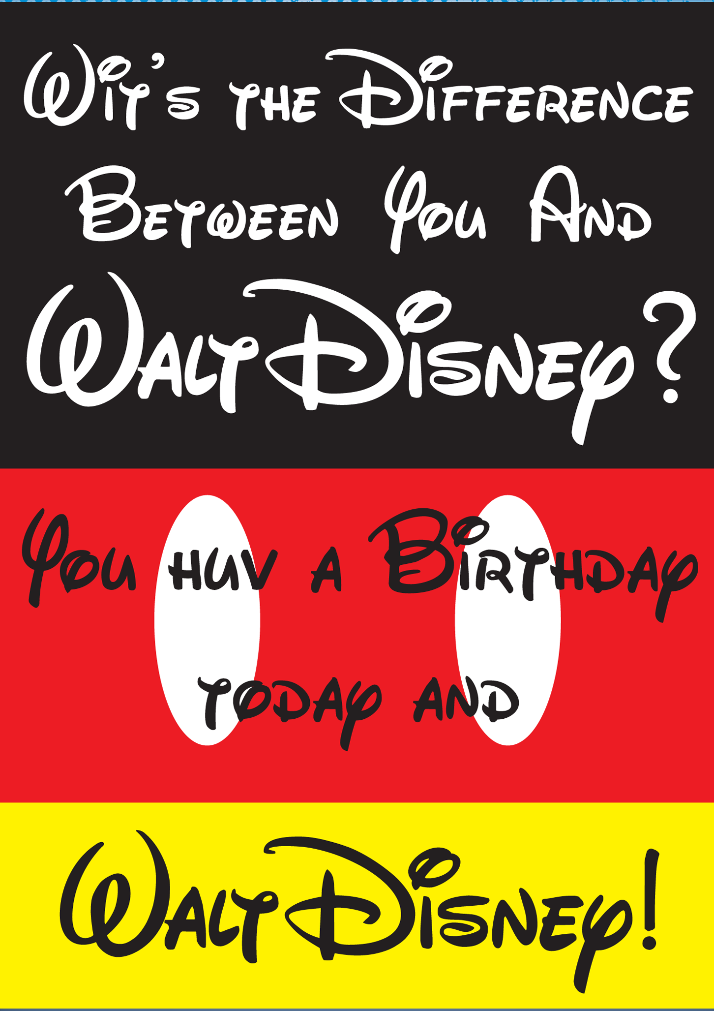 Happy Birthday Wit's the Difference? Card