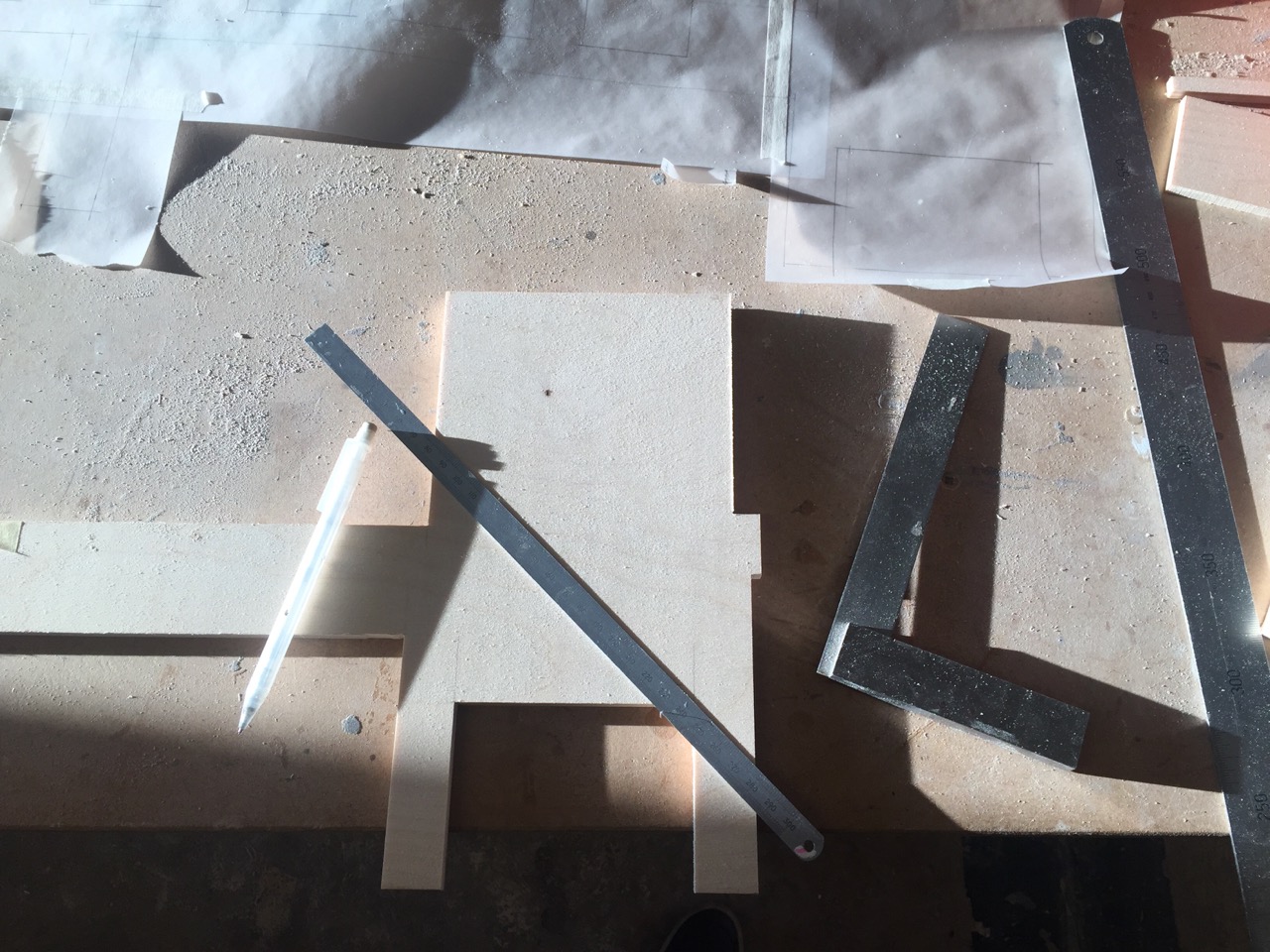 The first stages of a model build - accuracy at this point ensures accuracy later!