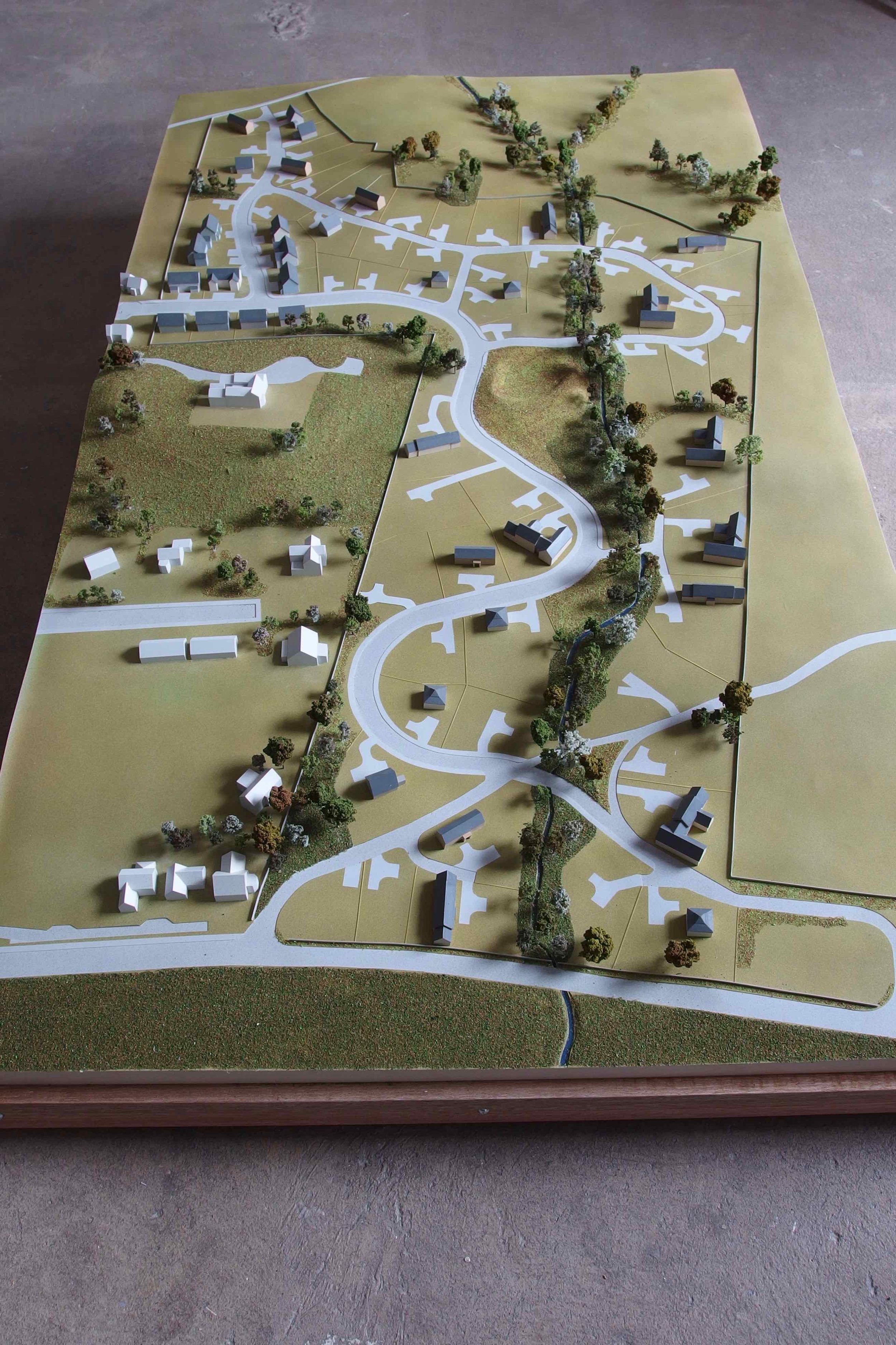 Finch & Fouracre model making Housing development model