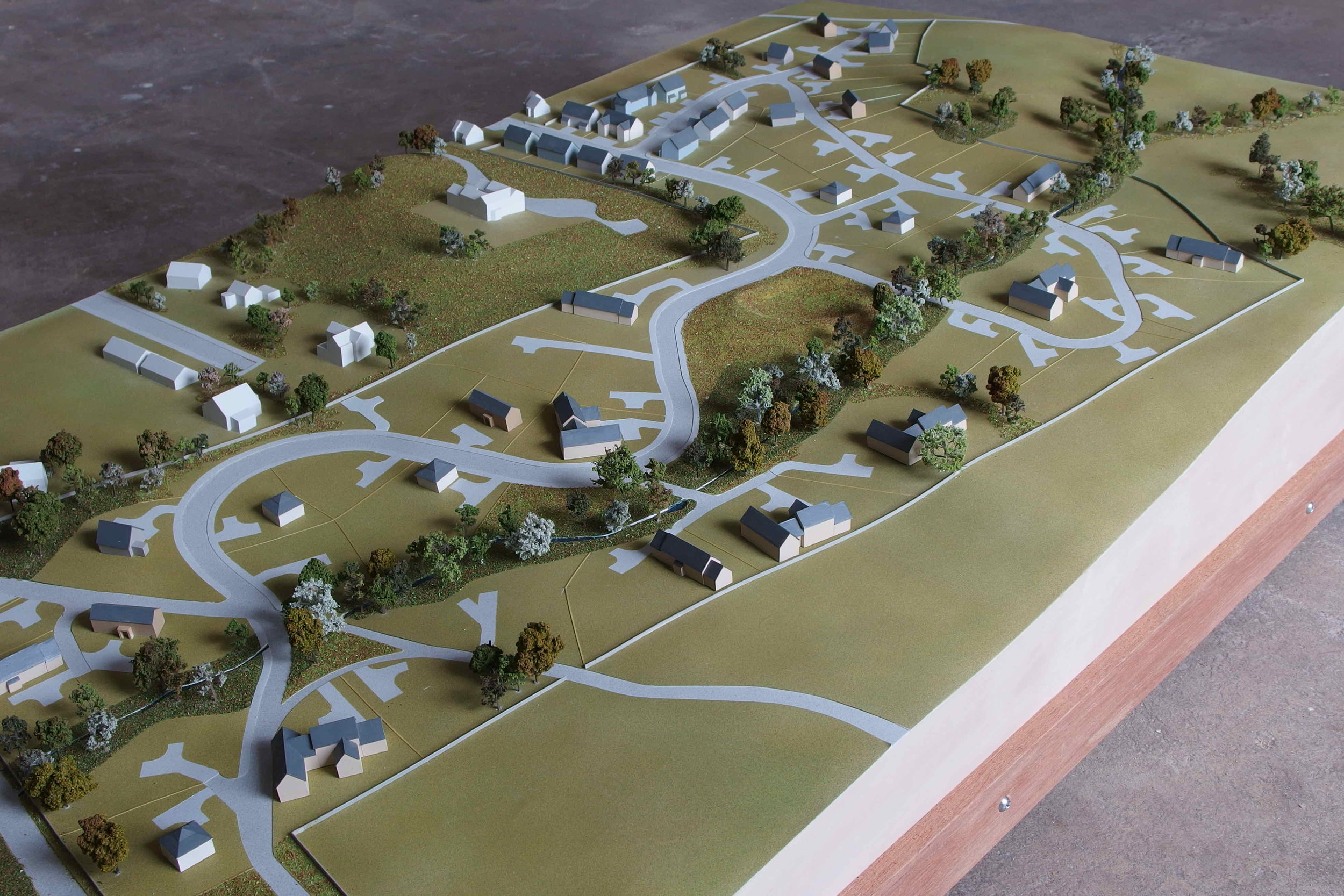 Finch & Fouracre model making Housing development model