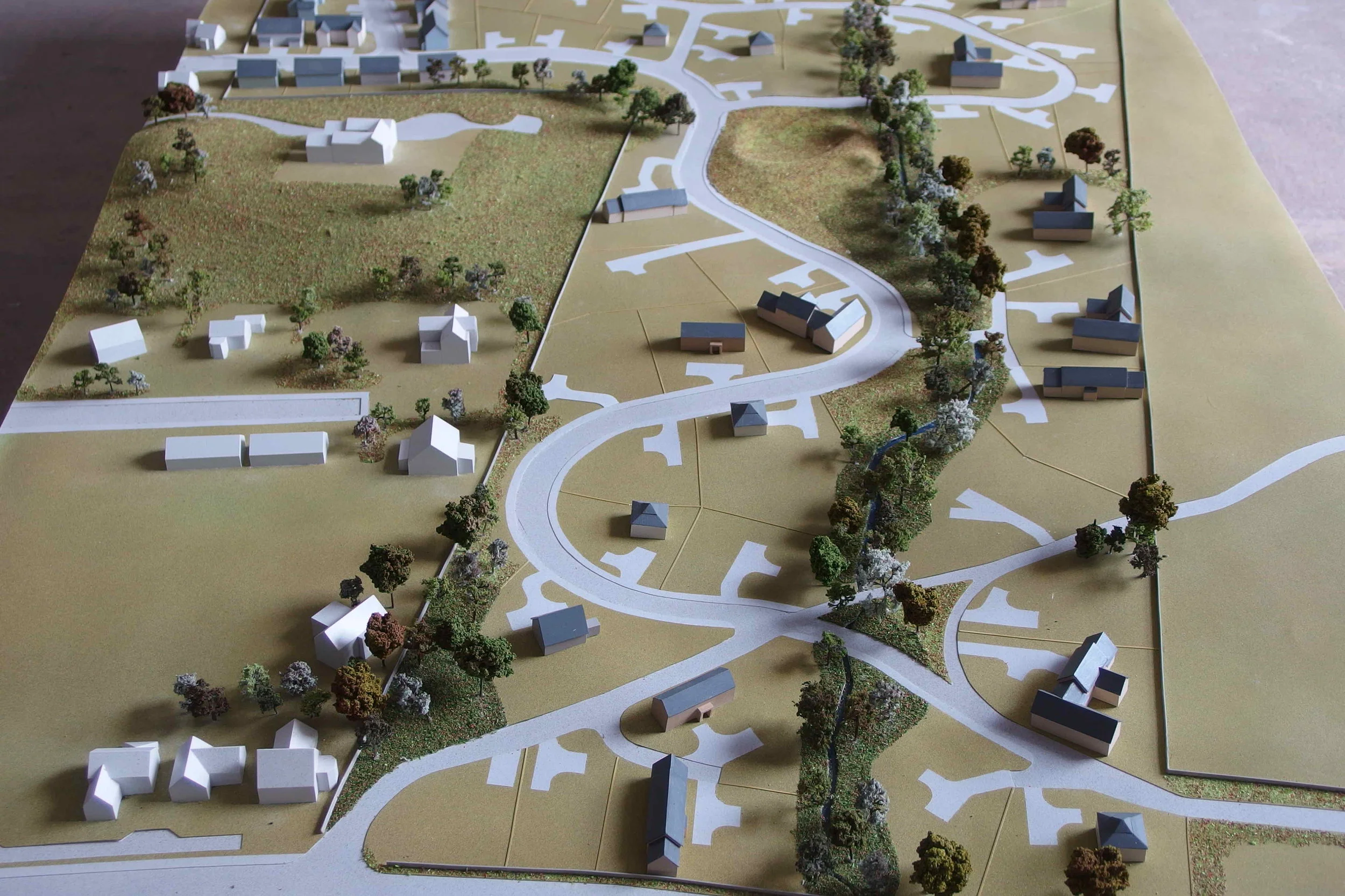Finch & Fouracre model making Housing development model