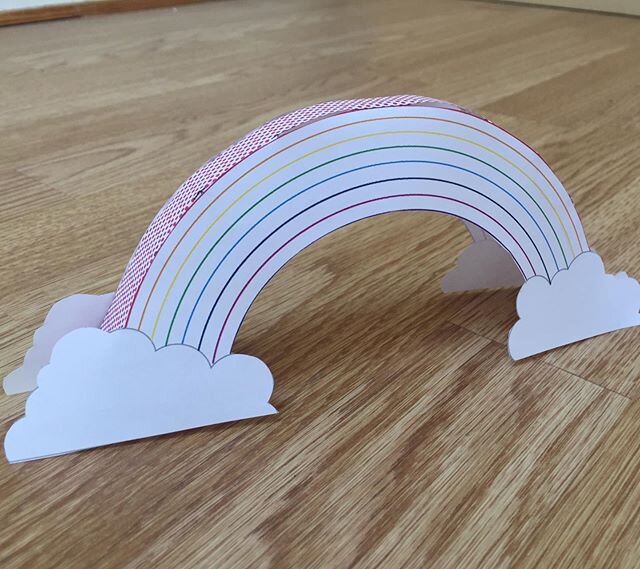 A new model to download! This is a simple one, a rainbow, which can be coloured in and maybe put on display in your window! #modelmaking #papermodel #rainbow #kidscrafts