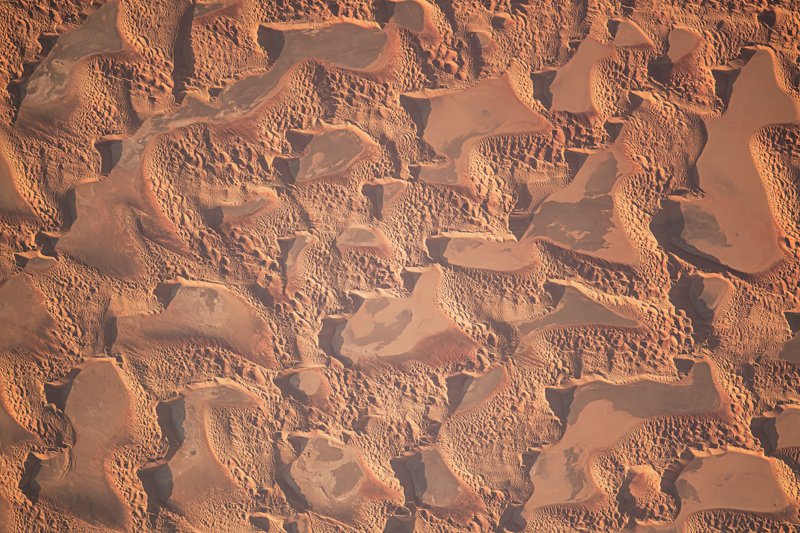 Star dunes of the Sahara Desert