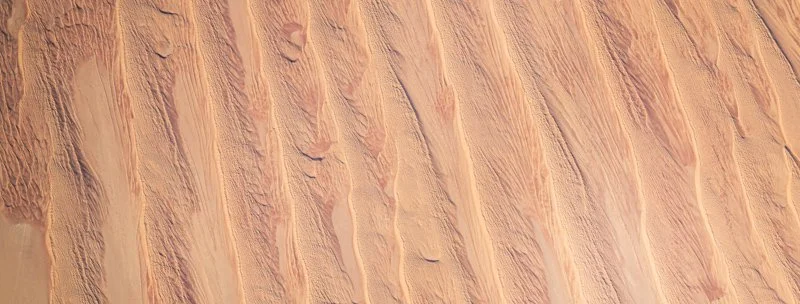 Linear dunes of the Sahara Desert