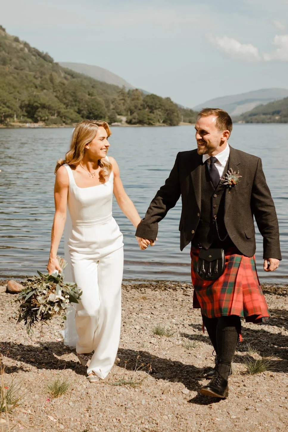 Bespoke silk jumpsuit