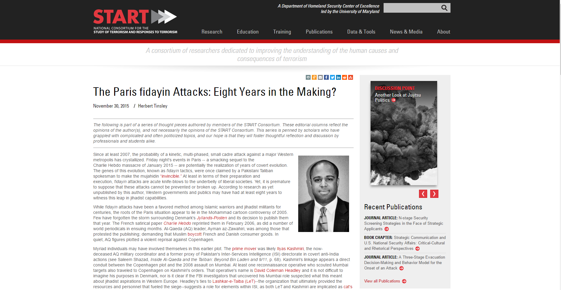 The Paris fidayin Attacks: Eight Years in the Making?