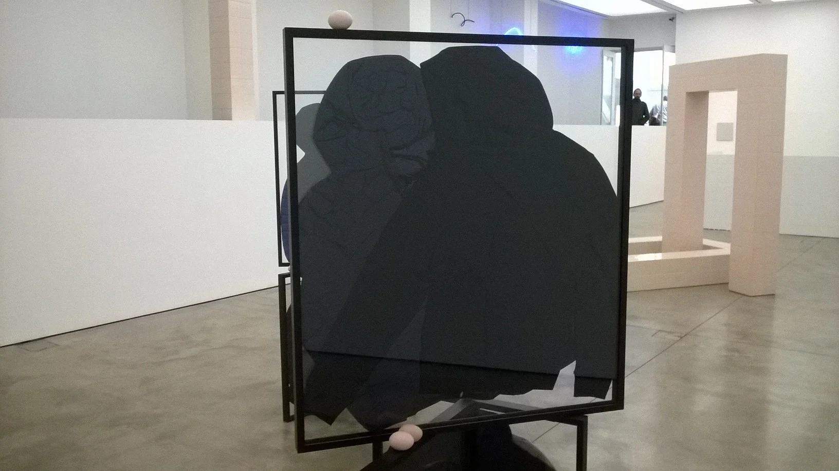 Prem Sahib, Taken by Your Equivocal Stance series, 2015, Puffer jackets, hoodies, glass, steel, gesmonite, paint, Courtesy of the Artist and Southard Reid London. 