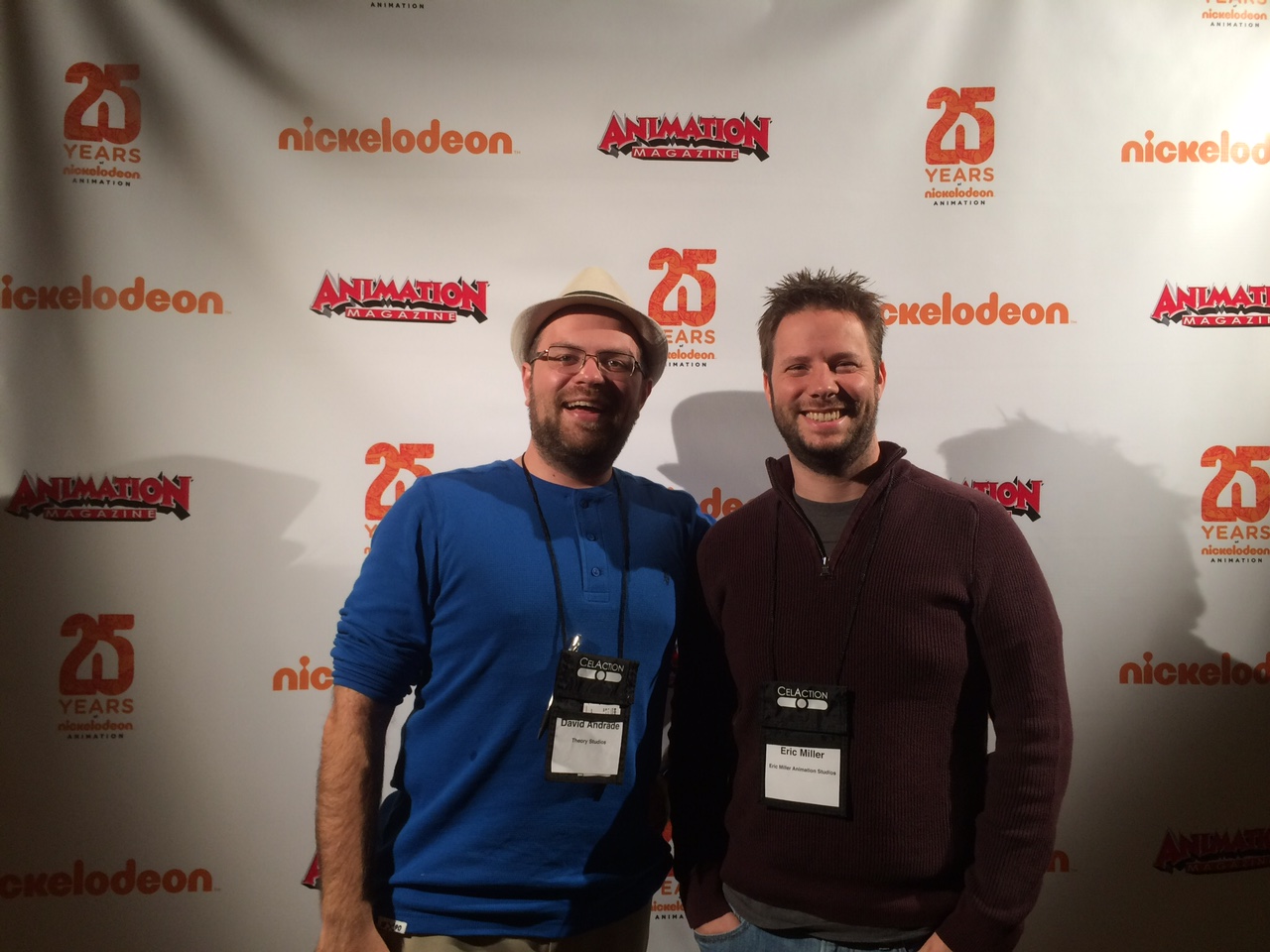 Eric Miller with David Andrade, Co Founder of Theory Animation.