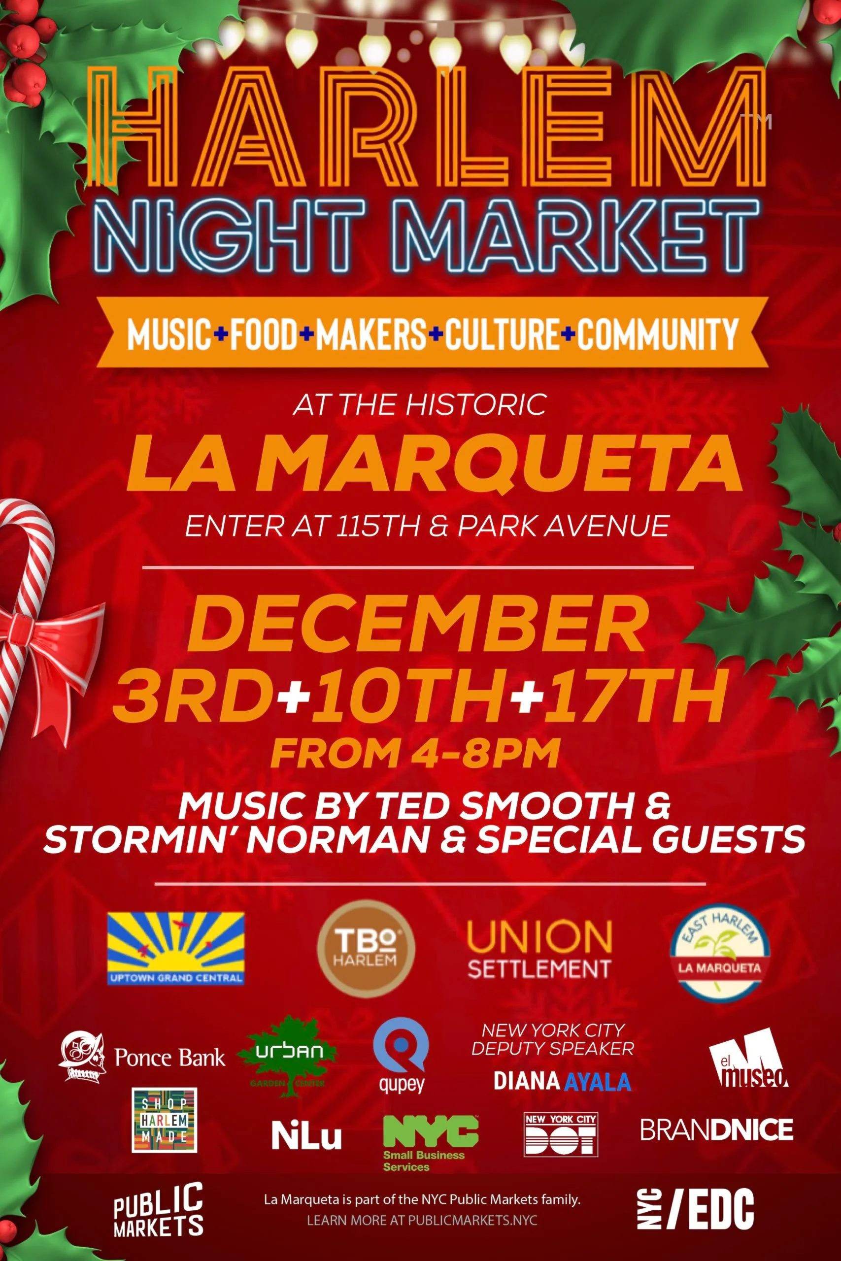 Harlem Night Market’s Three Weekends of Fun, Food & Winter Shopping Return to the Historic La Marqueta
